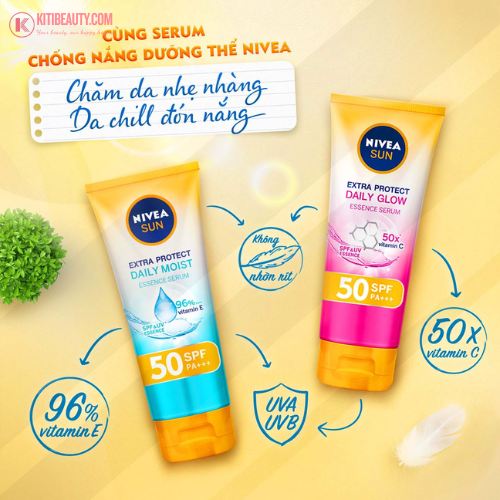 Serum Chống Nắng Dưỡng Thể Nivea 180ml